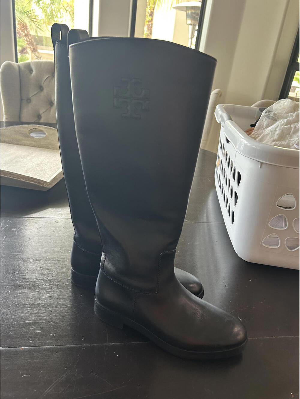 Tory Burch The Riding Boot Leather High Knee size 8W